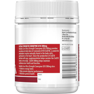 (PRE ORDER) Healthy Care CoQ10 300mg Ultra Strength 100 Capsules shelf life 2yrs